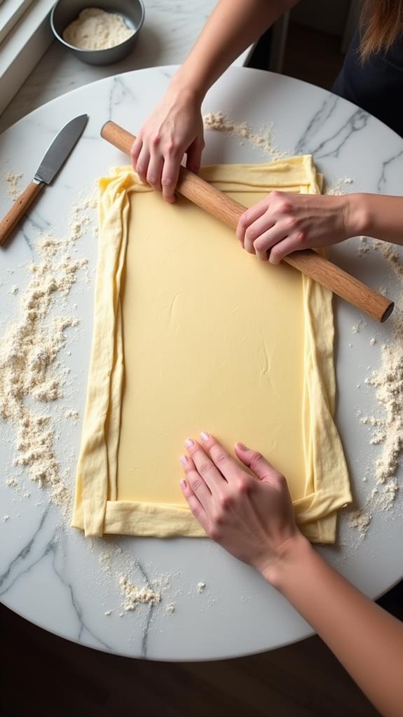 roll out puff pastry
