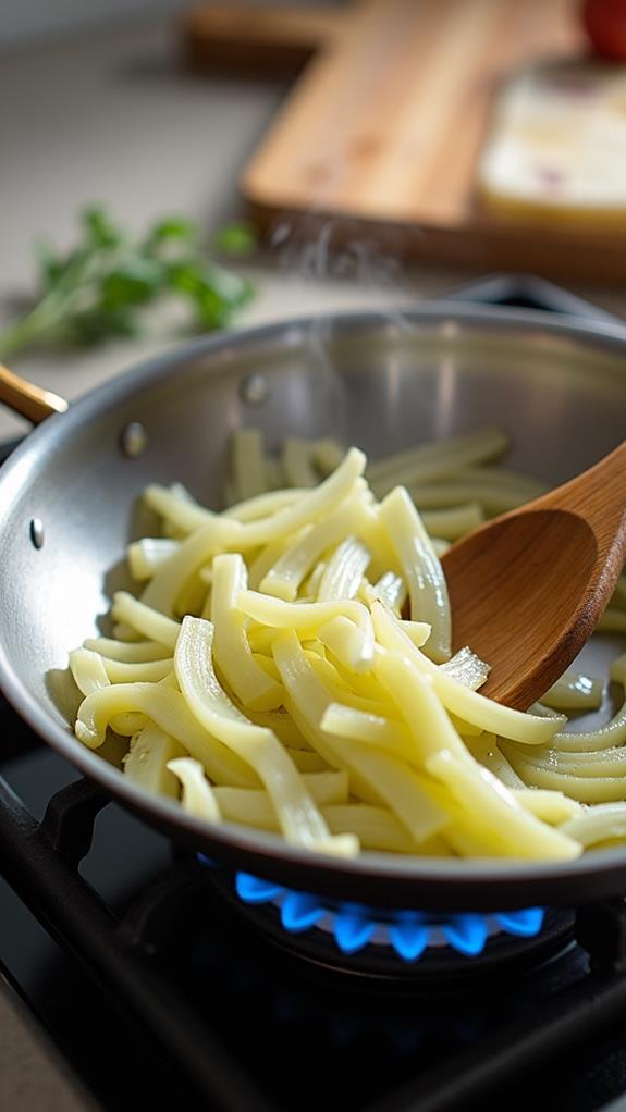 saut leeks until soft