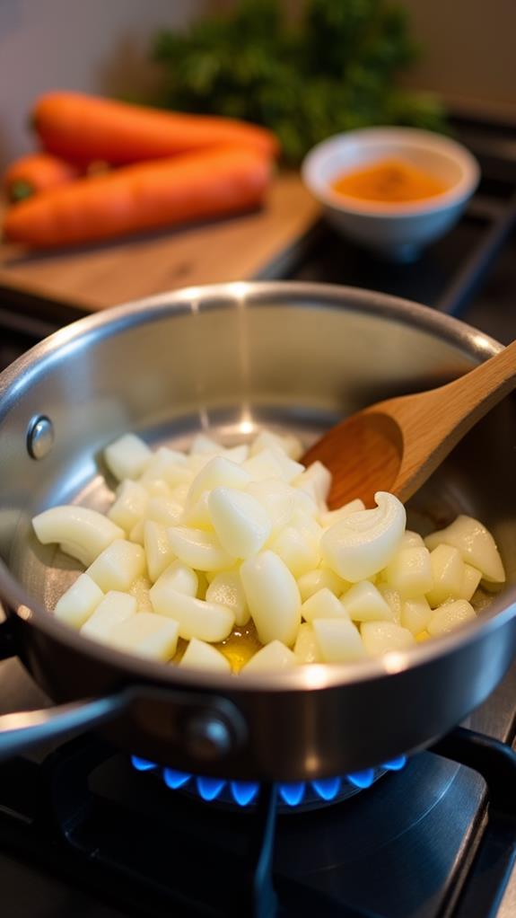saut onions until translucent