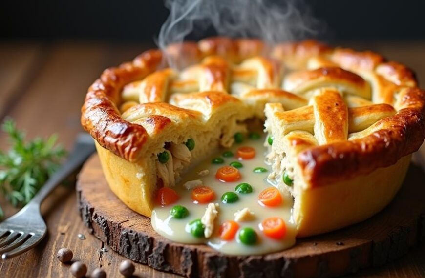 savory chicken pastry dish