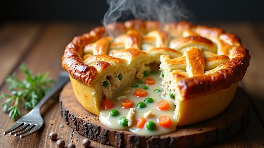 savory chicken pastry dish