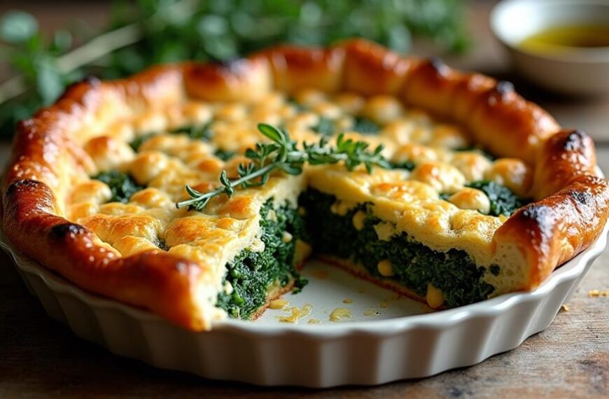 savory spinach chickpea puff