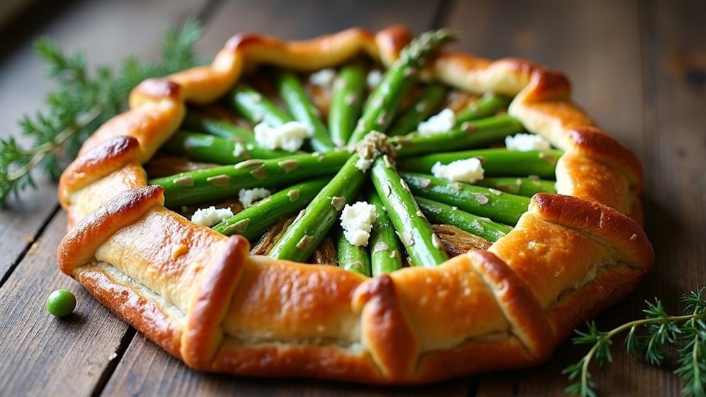 savory spring vegetable galette