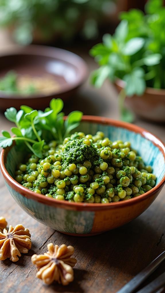 serve and garnish dish