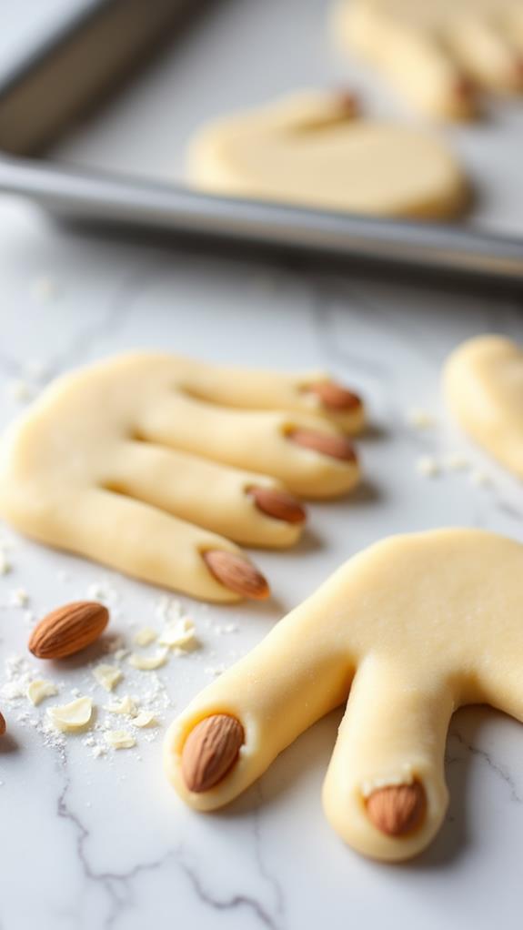 shape dough into fingers