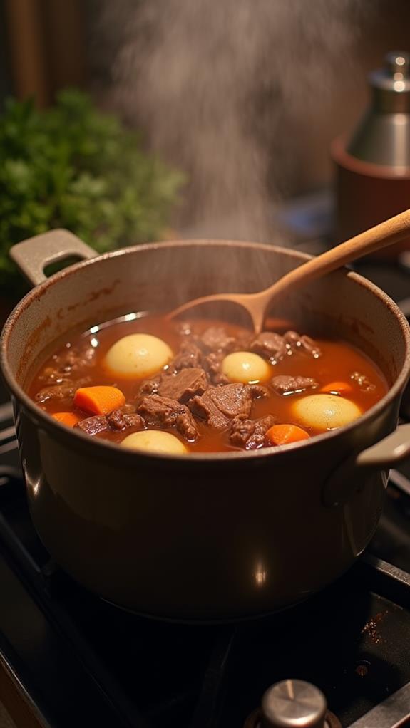 simmer carefully on low