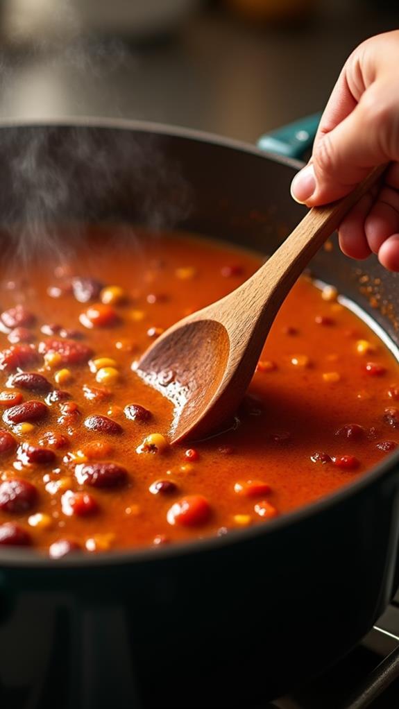 simmer gently stir occasionally