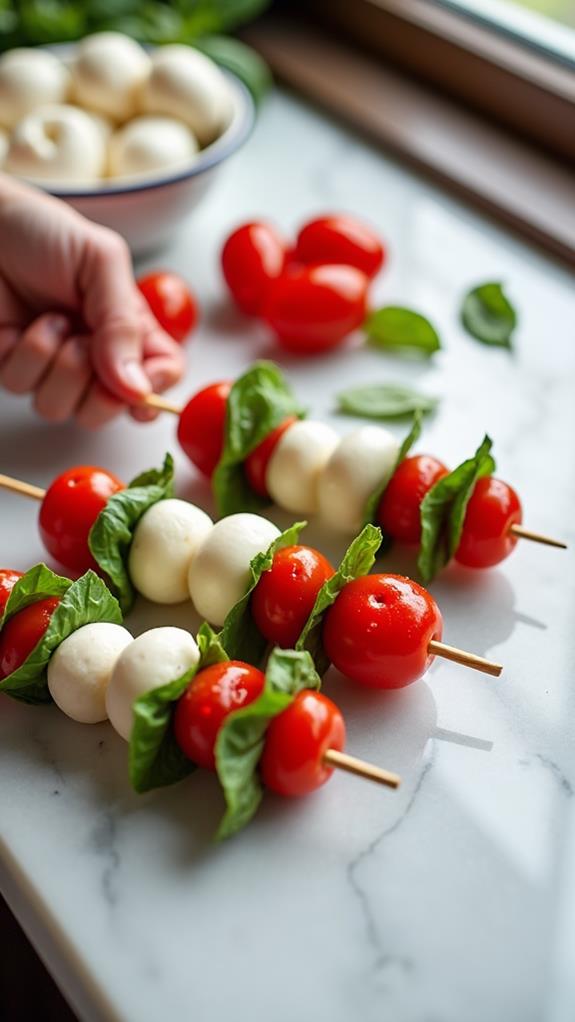 skewer ingredients for grilling
