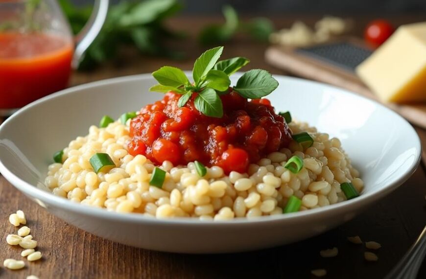 smoky tomato salsa risotto