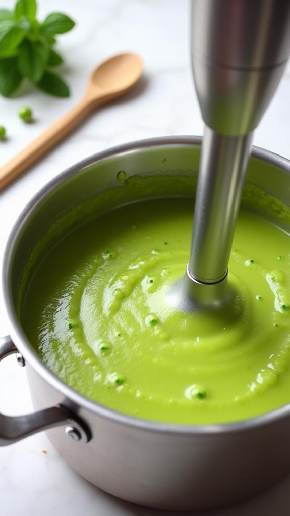 smooth soup blending process
