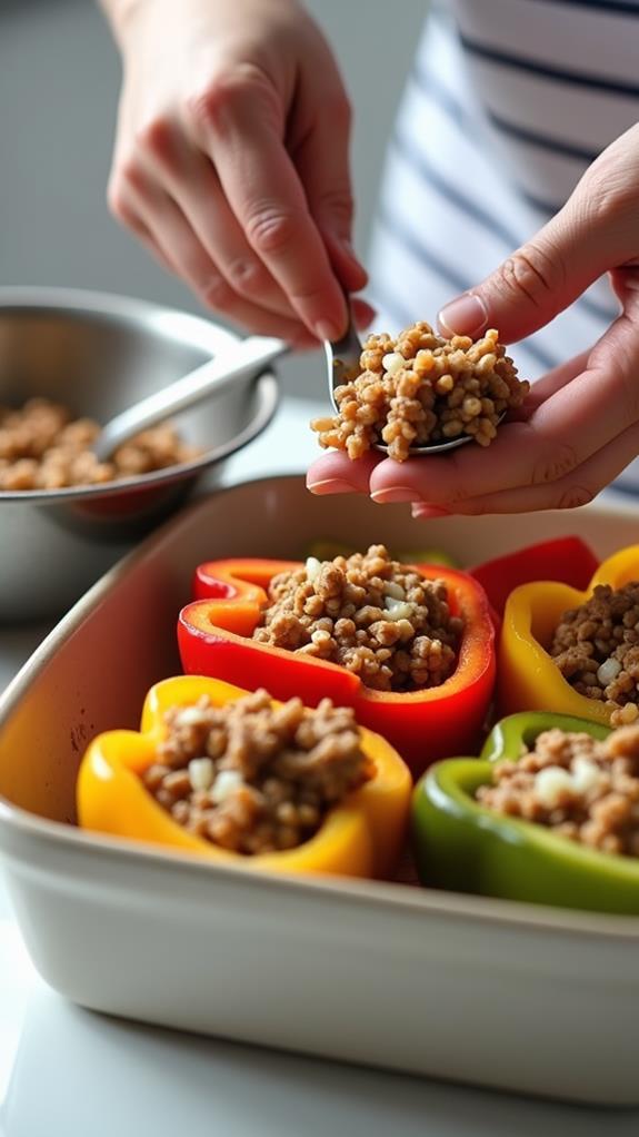 stuff peppers with filling