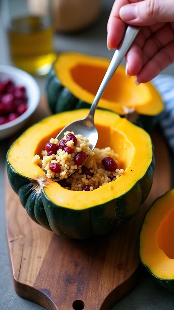 stuffed squash with quinoa