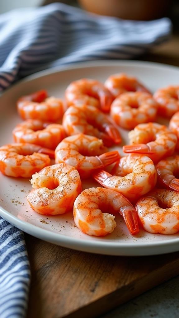thaw spicy frozen shrimp