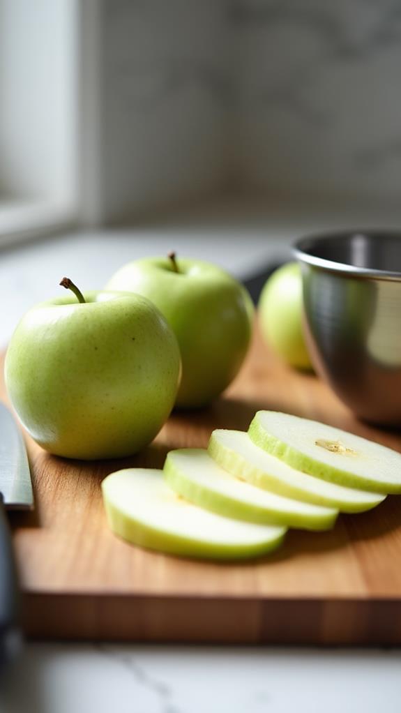 thinly sliced apples method