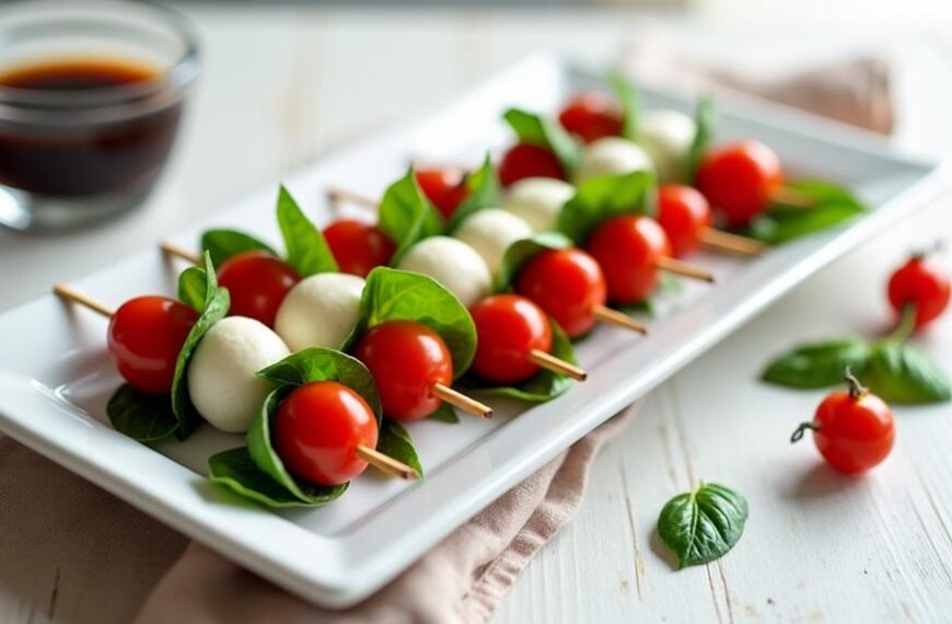 tomato basil skewers delight