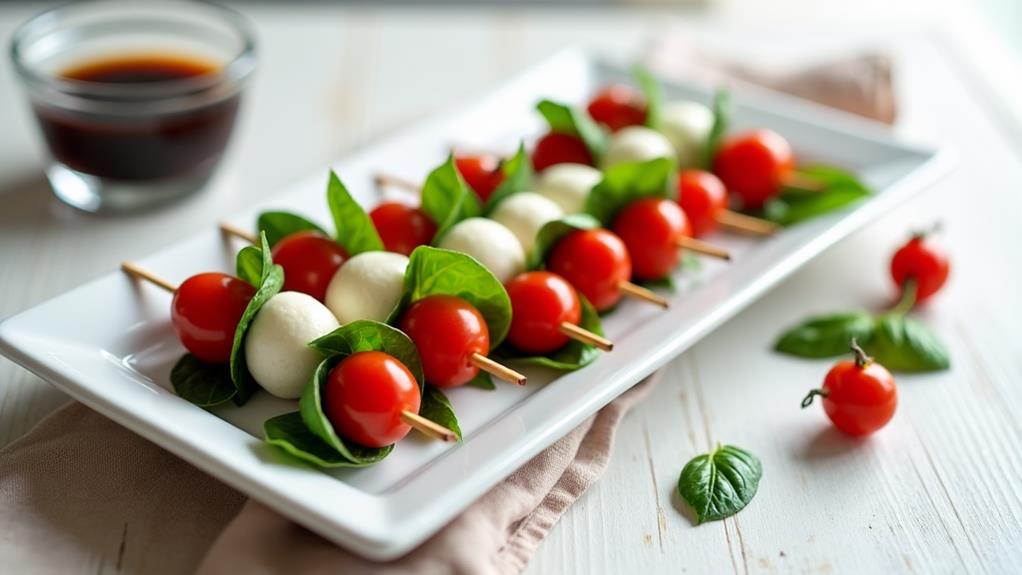 tomato basil skewers delight