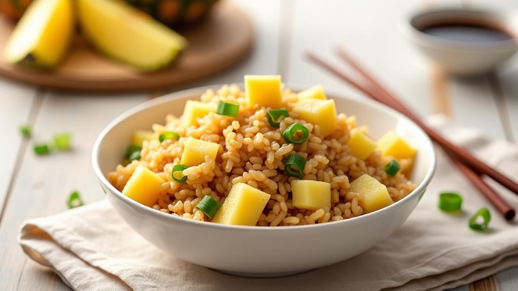 tropical pineapple rice dish