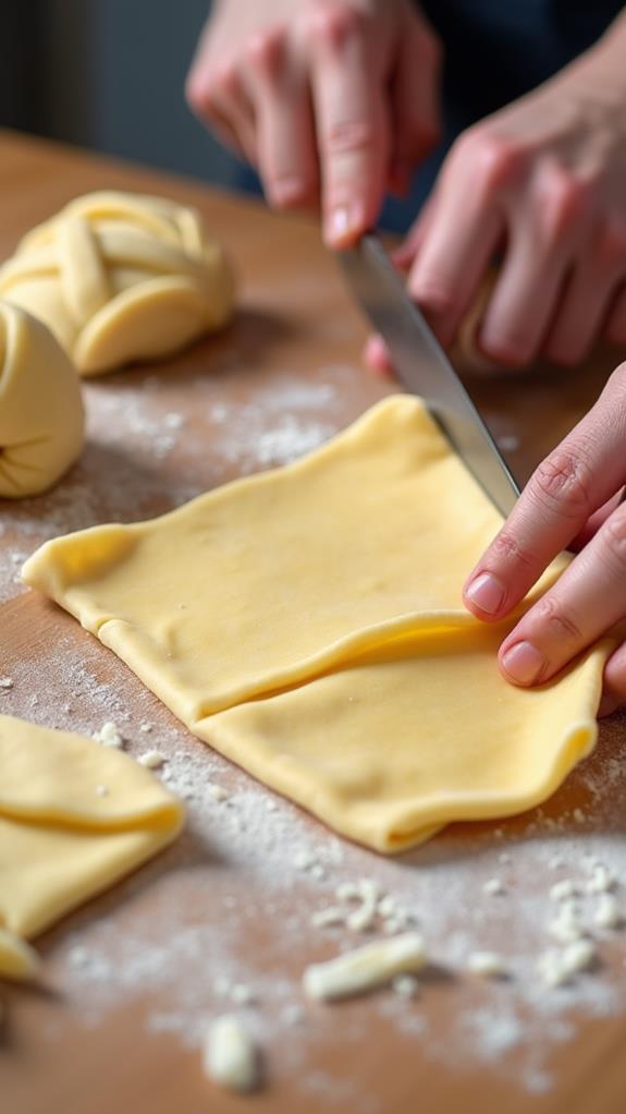 unroll and slice dough