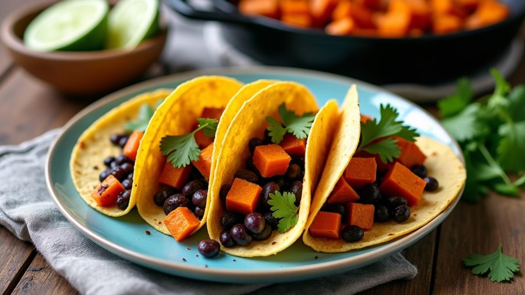 vegan sweet potato tacos