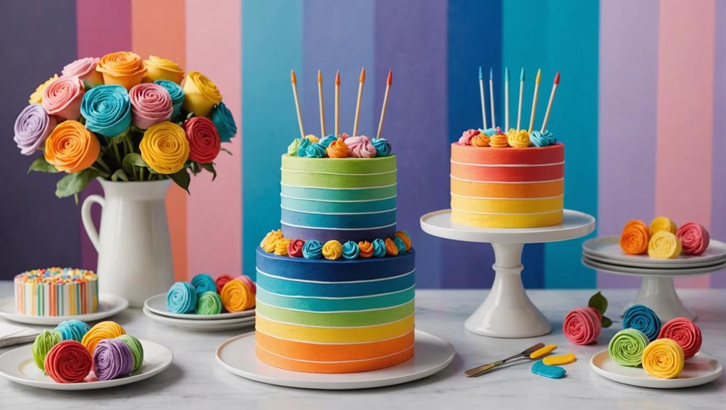 vibrant hues enhance desserts