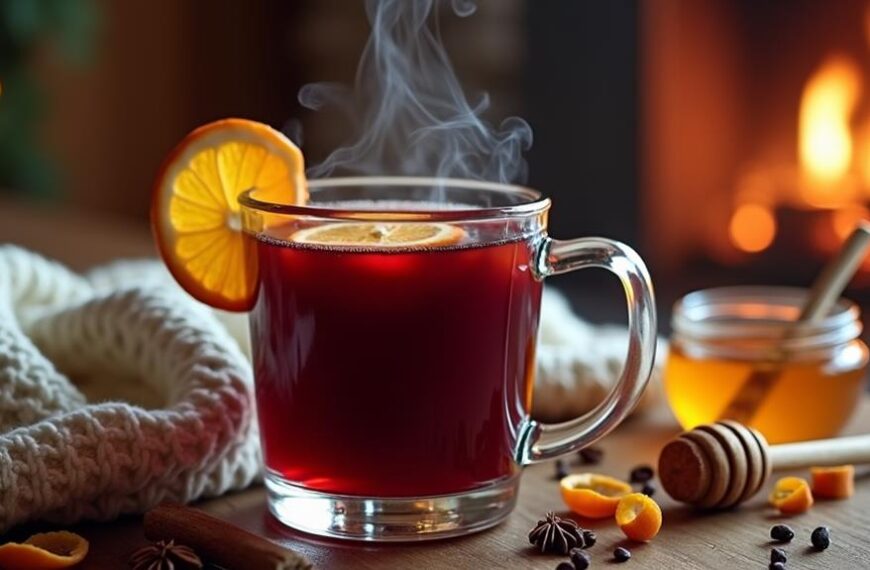 warm spiced wine drink
