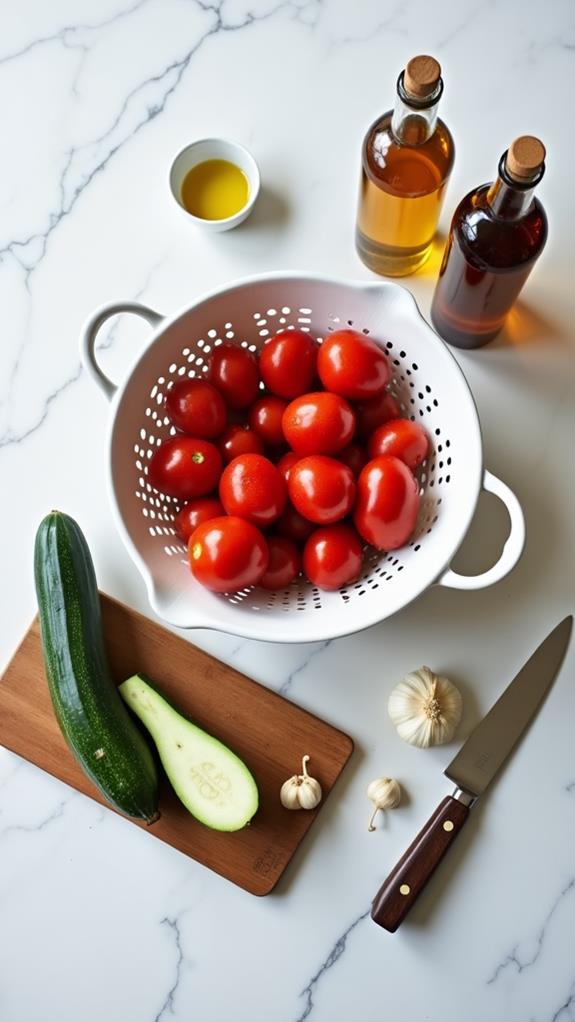 wash and prepare vegetables