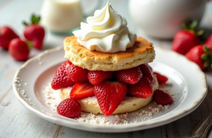 whipped cream strawberry shortcake