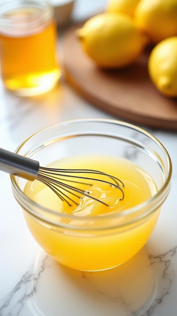 whisk lemon juice honey