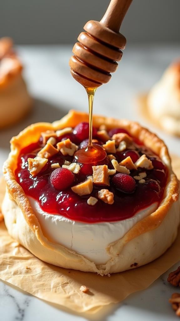 add cranberry topping next