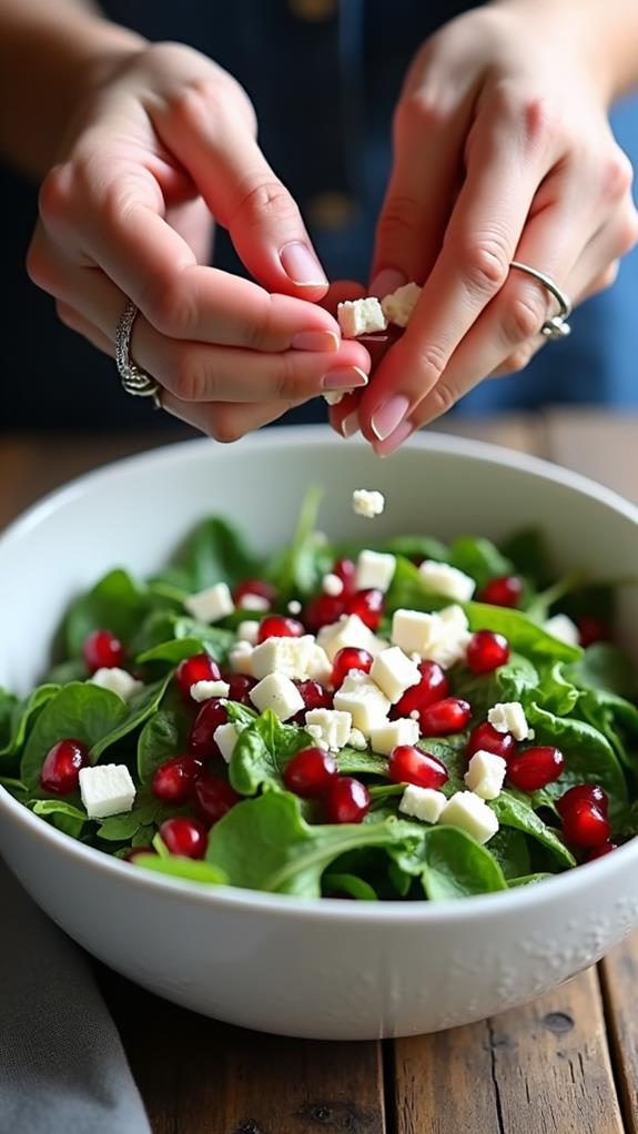 add crumbled feta cheese