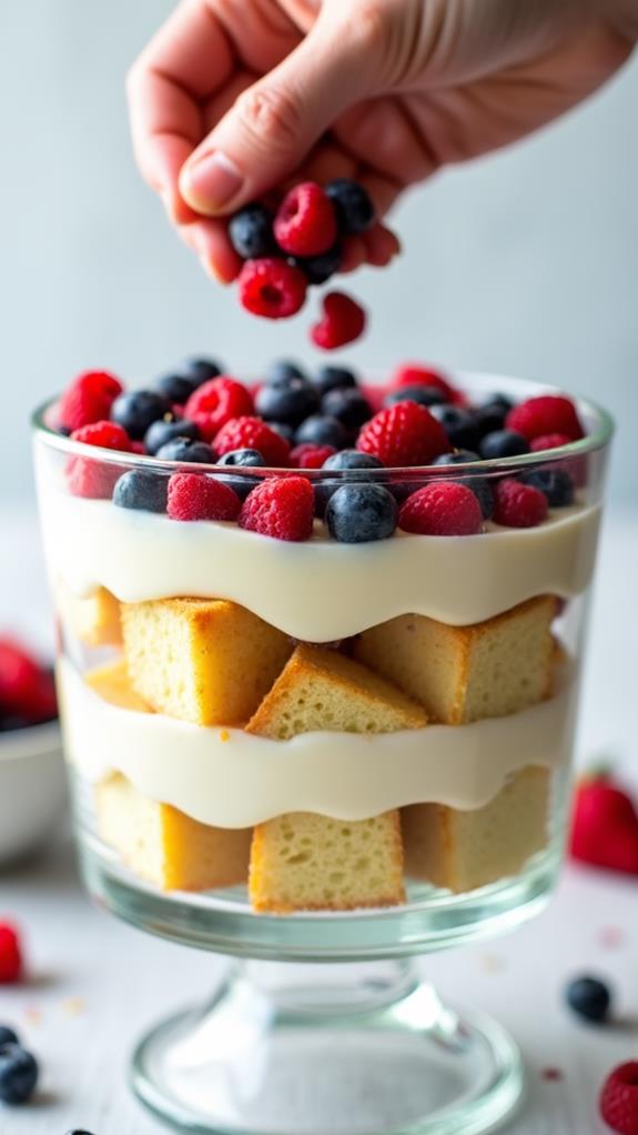 add mixed berries layer