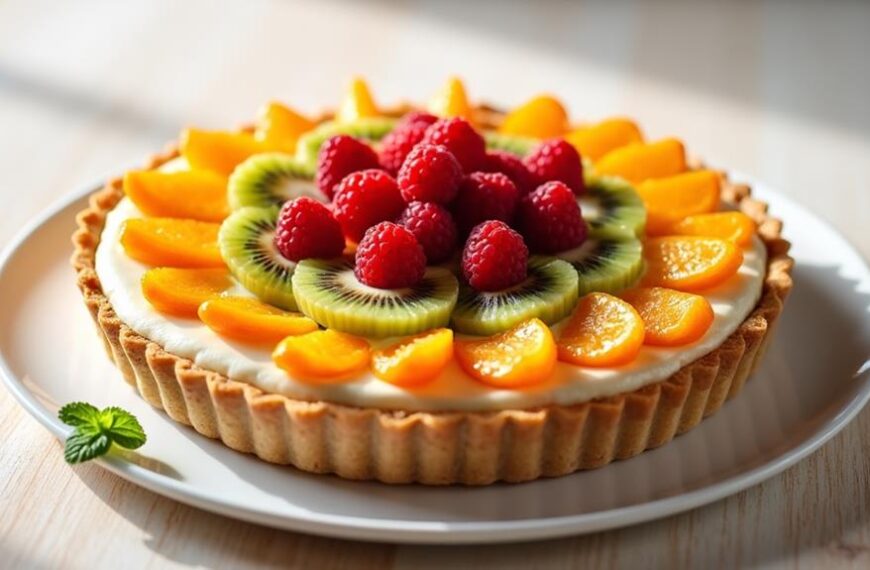 almond cream fruit tart
