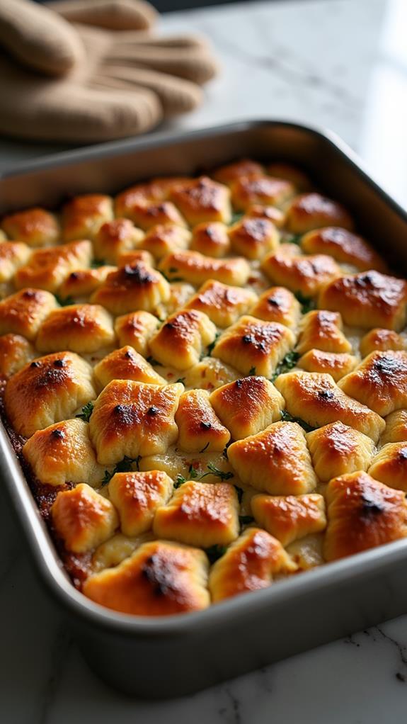 bake uncovered until crispy