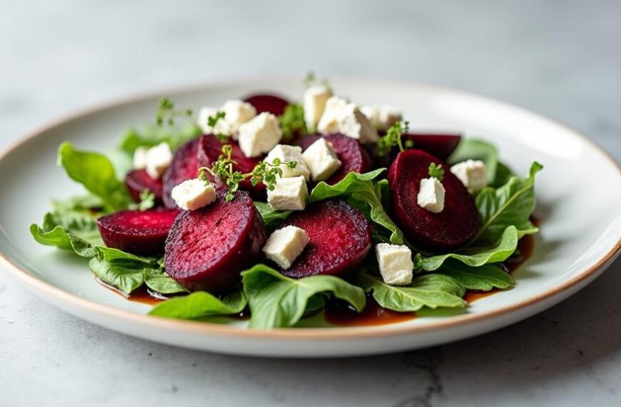 beet and goat cheese salad