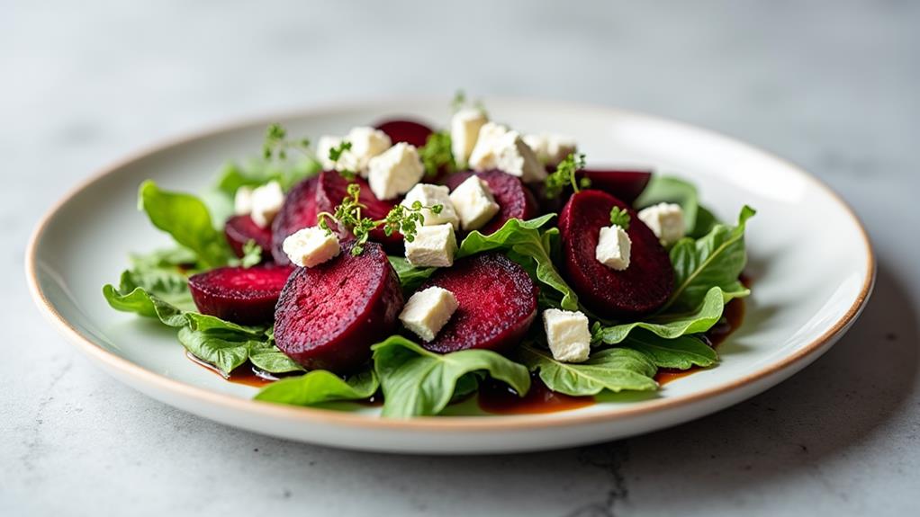 beet and goat cheese salad