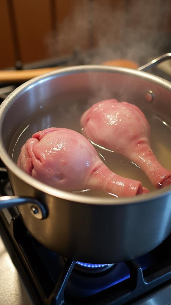 boil ham hocks preparation