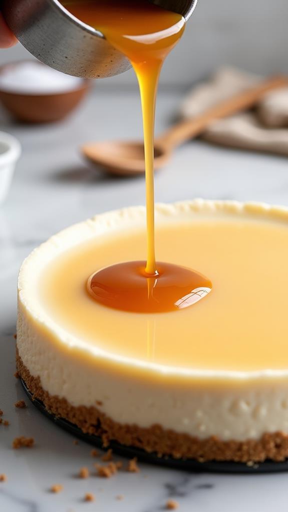 caramel layer addition step