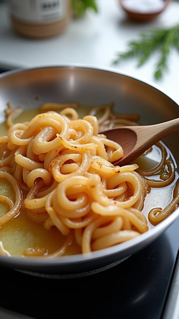 caramelize onions with butter