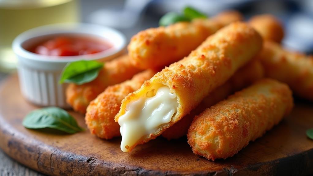 cheesy mozzarella sticks delight
