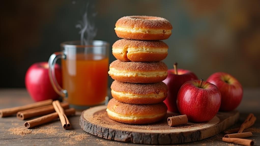 cinnamon infused apple donuts