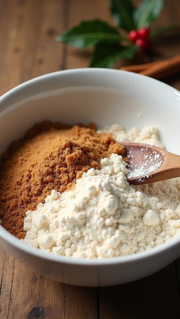combine dry ingredients thoroughly