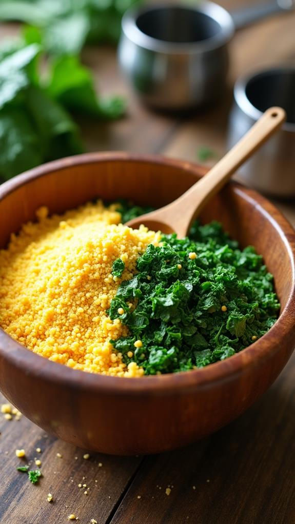 combine dry ingredients thoroughly
