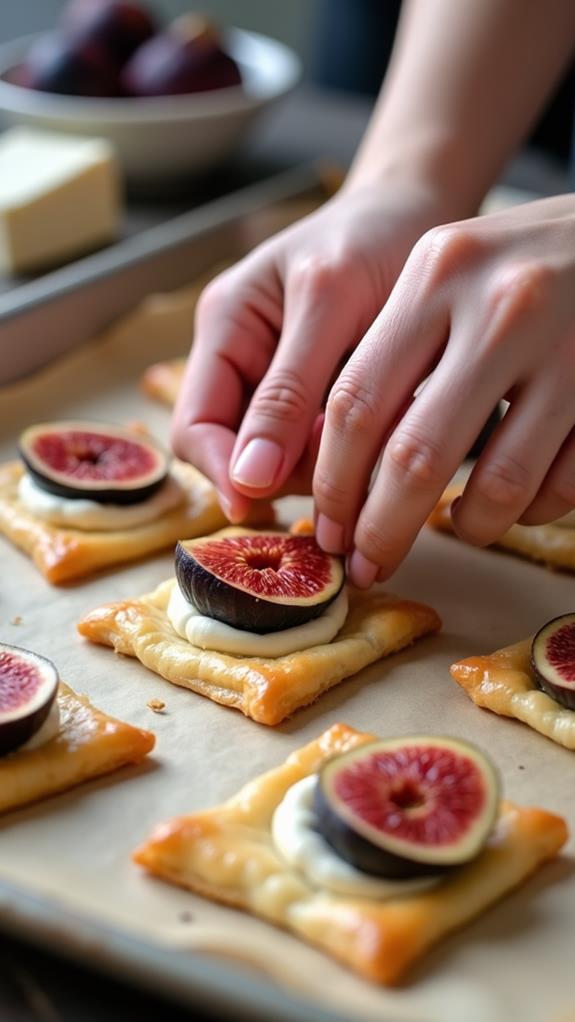 combine goat cheese figs
