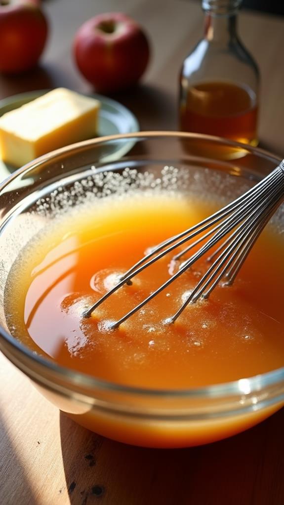 combine wet ingredients thoroughly