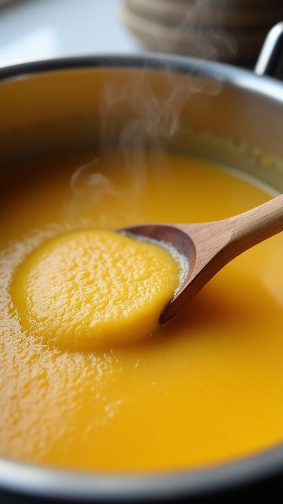 cook polenta until thick