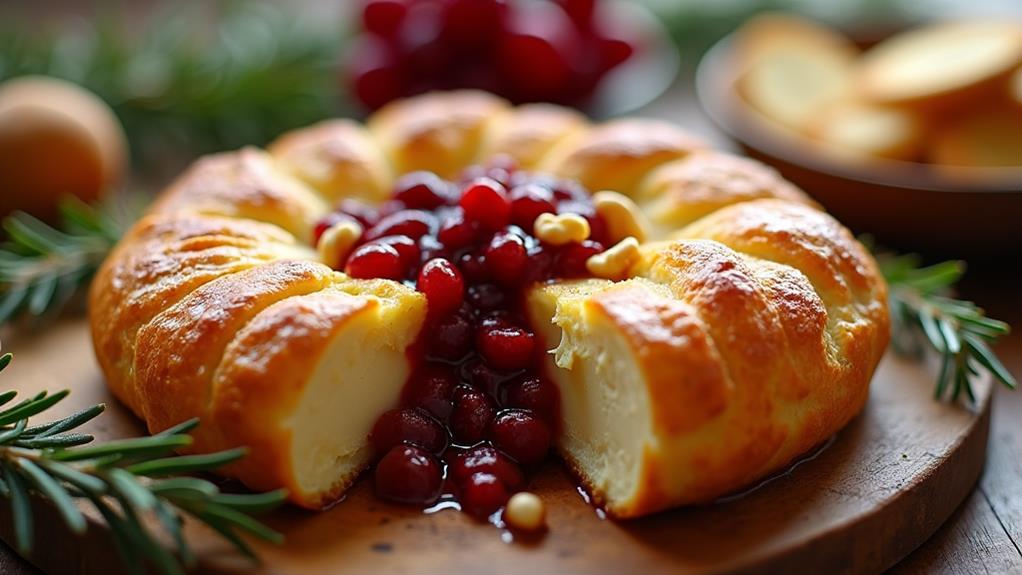 cranberry walnut baked brie