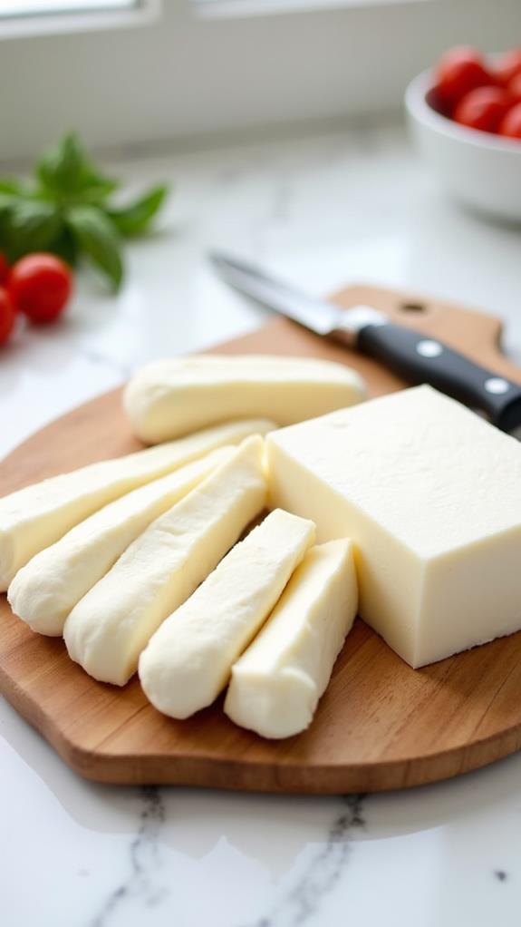 cut cheese into sticks