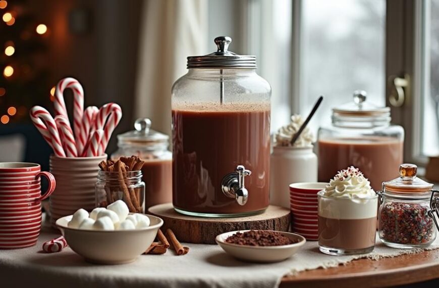 decadent hot chocolate bar