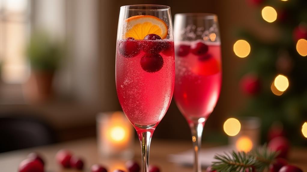 festive cranberry mimosa recipe