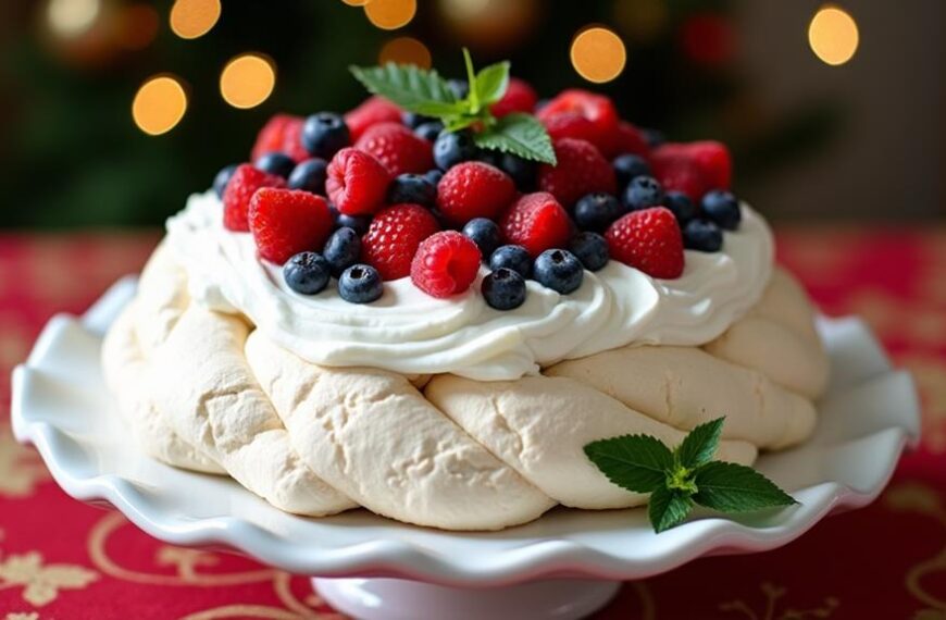 festive pavlova berry delight